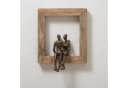 Moritz Skulptur Holz Aluminium Wanddeko Tischdeko Fensterdeko Bild 1