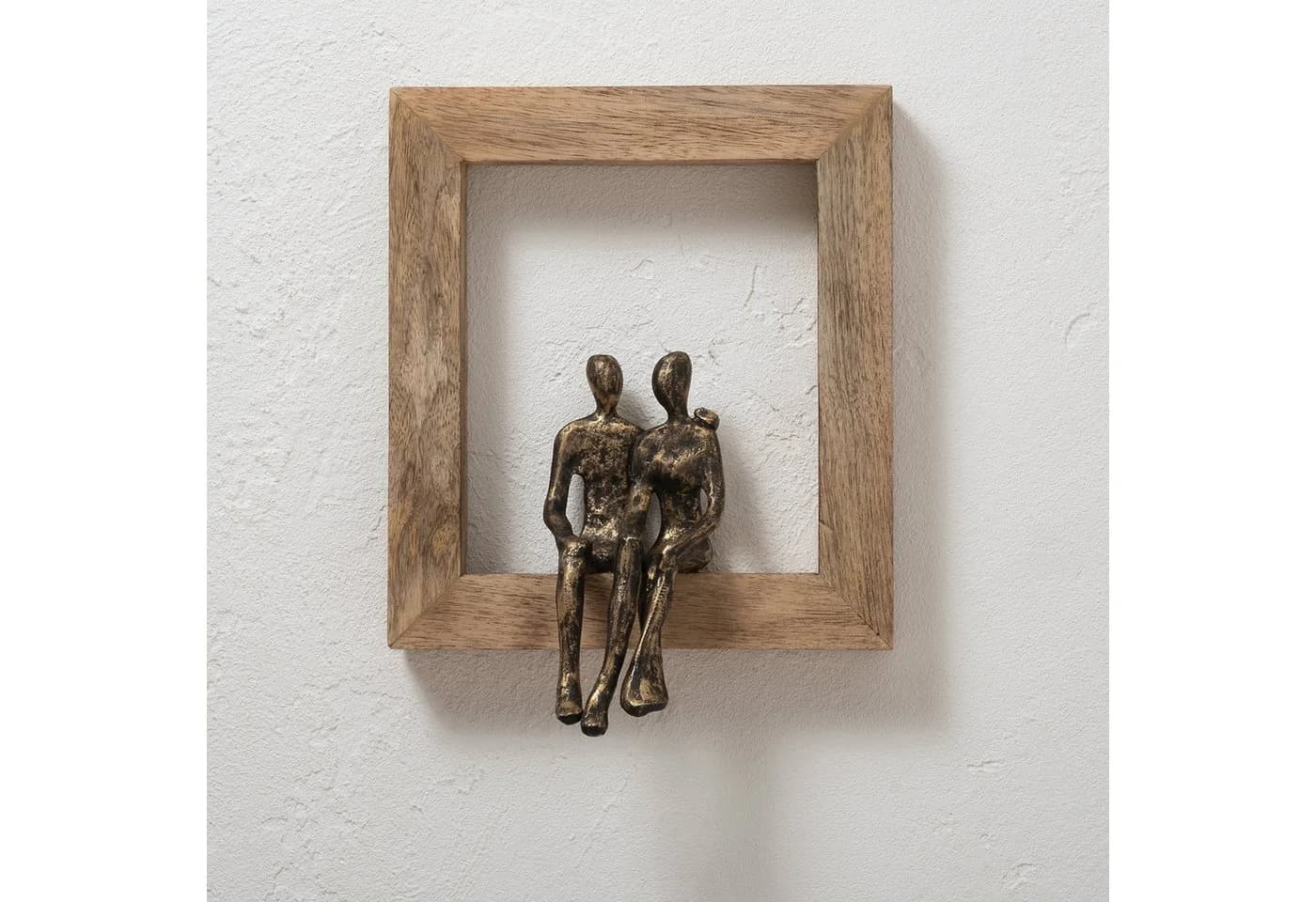 Moritz Skulptur Holz Aluminium Wanddeko Tischdeko Fensterdeko