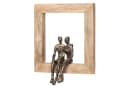 Moritz Skulptur Holz Aluminium Wanddeko Tischdeko Fensterdeko Bild 2