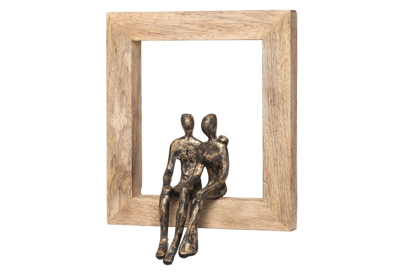 Moritz Skulptur Holz Aluminium Wanddeko Tischdeko Fensterdeko - Bild 2