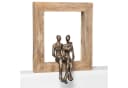 Moritz Skulptur Holz Aluminium Wanddeko Tischdeko Fensterdeko Bild 4