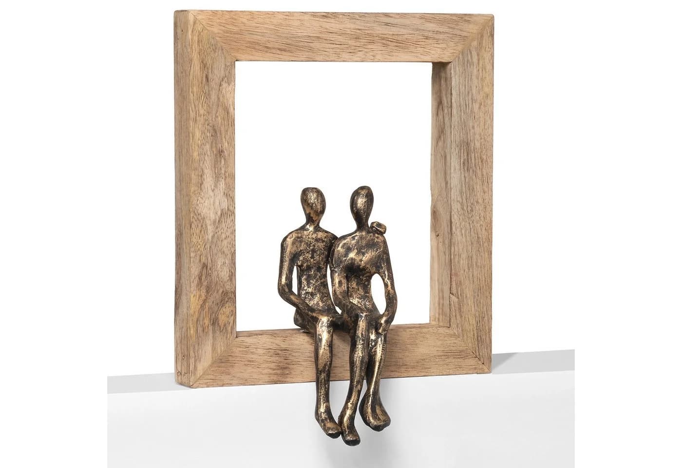 Moritz Skulptur Holz Aluminium Wanddeko Tischdeko Fensterdeko - Bild 4