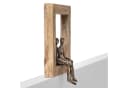Moritz Skulptur Holz Aluminium Wanddeko Tischdeko Fensterdeko Bild 5