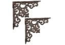 Moritz Wandregalhalter 2er-Set Gusseisen Antik-Look Braun Bild 2