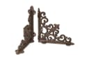 Moritz Wandregalhalter 2er-Set Gusseisen Antik-Look Braun Bild 4