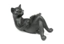 Moritz Dekofigur Katze mit Buch Polyresin Modern Bild 2