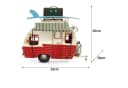 Moritz Dekofigur Blech Wohnwagen Retro Rot/Weiß Polyresin Bild 3