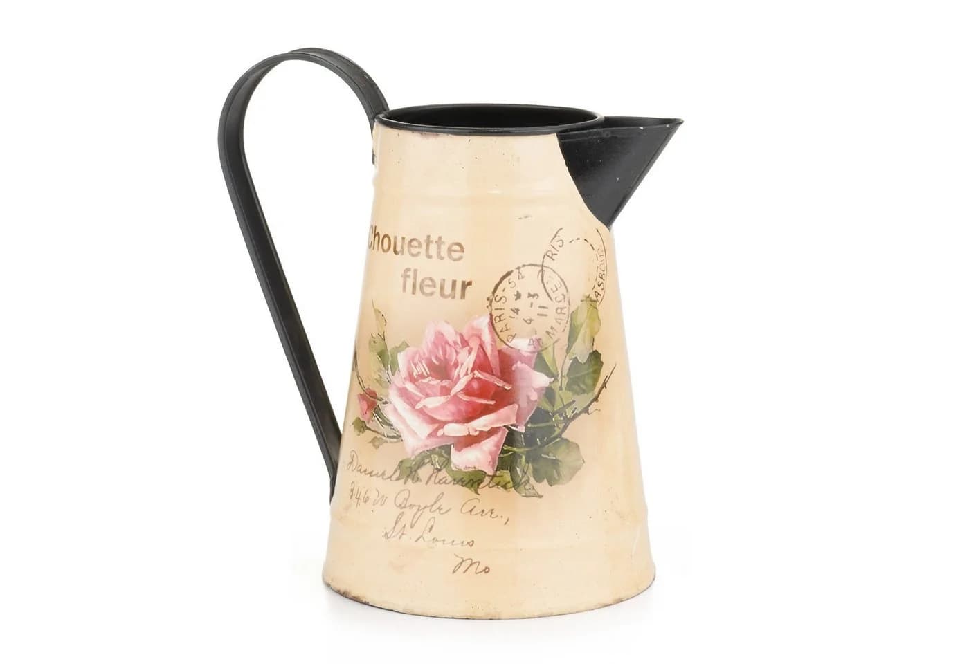 Moritz Gießkanne Zink mit Rosenmotiv Retro Design - Bild 4
