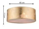 GLOBO LIGHTING LED Deckenleuchte Gold Dimmbar 3x E14 Warmweiß Bild 3