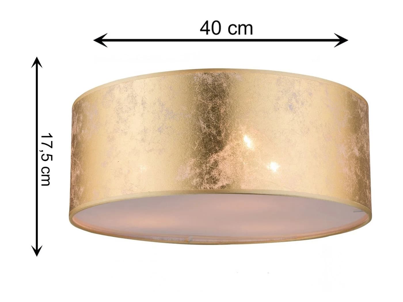 GLOBO LIGHTING LED Deckenleuchte Gold Dimmbar 3x E14 Warmweiß - Bild 3