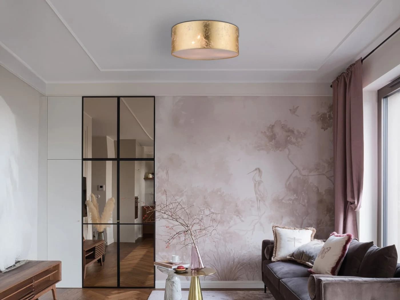 GLOBO LIGHTING LED Deckenleuchte Gold Dimmbar 3x E14 Warmweiß - Bild 5