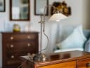 GLOBO LIGHTING LED Nachttischlampe Altmessing Dimmbar Landhausstil Bild 1