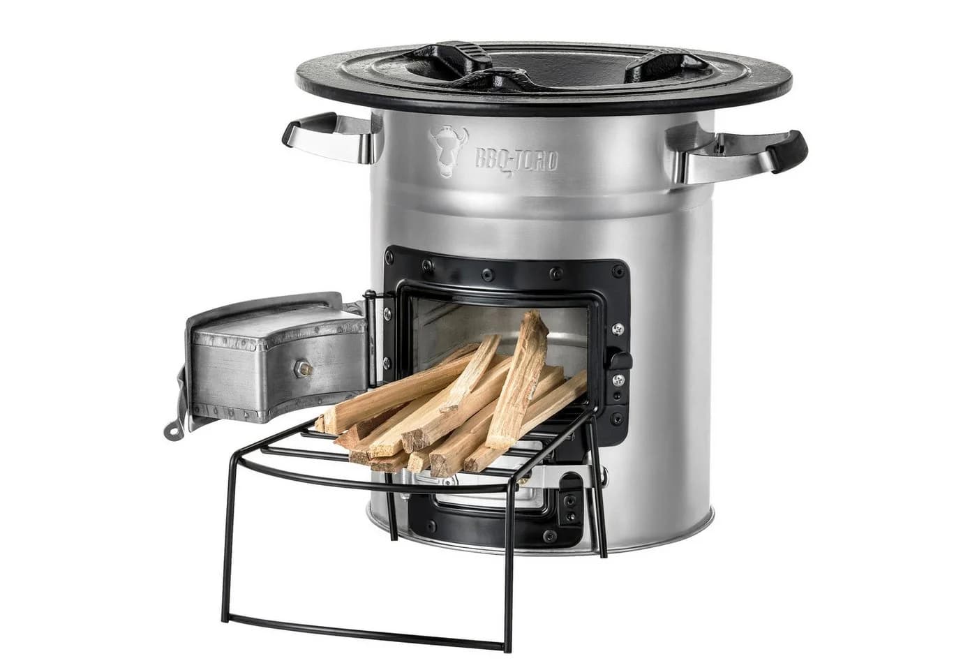 Raketenofen aus Edelstahl für Outdoor und Camping - Bild 2