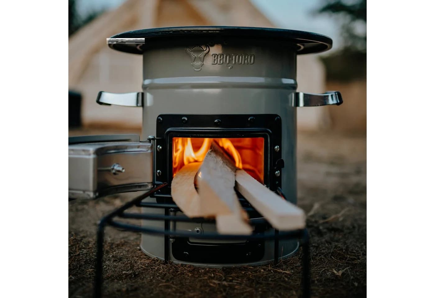 Raketenofen aus Edelstahl für Outdoor und Camping - Bild 3