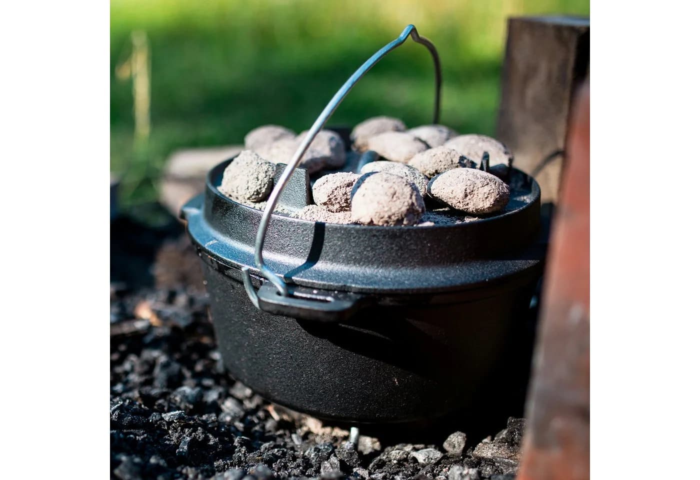 BBQ-Toro Dutch Oven DO9PX 9L Gusseisen Grilltopf Schwarz - Bild 3