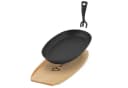 BBQ-Toro Servierpfanne Gusseisen Set mit Holzbrett 6x Bild 5