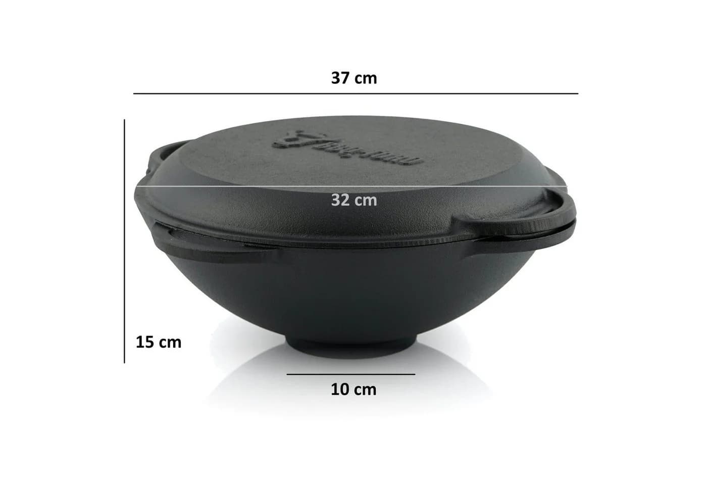 BBQ-Toro Grilltopf Kazan Gusseisen 6,9 Liter Traditioneller Topf - Bild 4