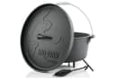 BBQ-Toro Dutch Oven DO18A 19L Gusseisen Grilltopf Schwarz Bild 2