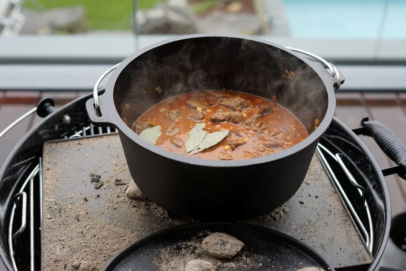BBQ-Toro Dutch Oven DO18A 19L Gusseisen Grilltopf Schwarz - Bild 5