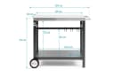 BBQ-Toro Grillwagen 85x50x81 cm Beistelltisch Rollwagen Grillen Bild 4