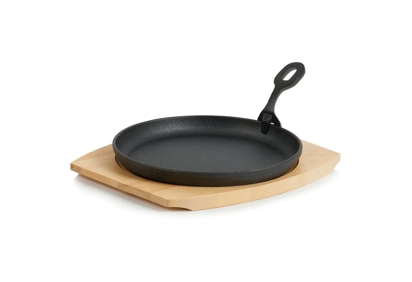 BBQ-Toro 6er Gusseisen Servierpfännchen-Set mit Holzbrett Ø 22 cm - Bild 5
