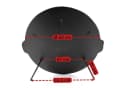 BBQ-Toro Gusseisen Grillplatte Ø 60 cm mit 3 Beinen Schwarz Bild 3