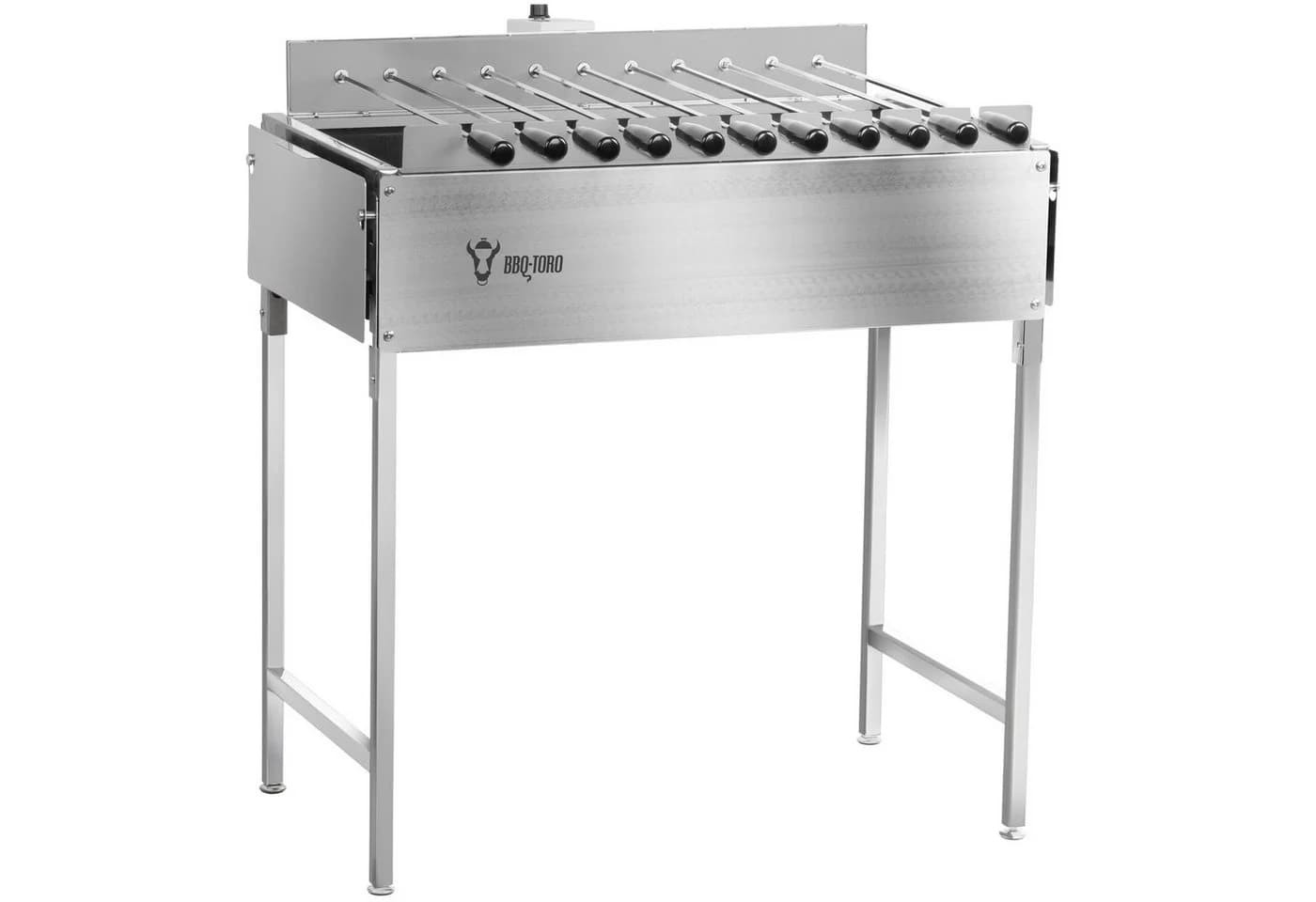 BBQ-Toro Drehspieß Kohlegrill Edelstahl mit 11 Spießen und Motor - Bild 2