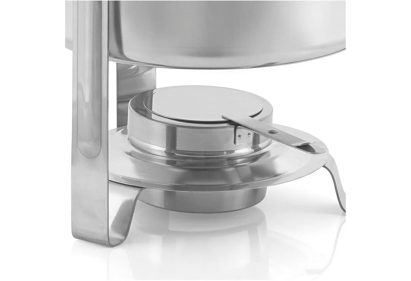 Mahlzeit Speisenwärmer Edelstahl Chafing Dish rund 10 Liter - Bild 3