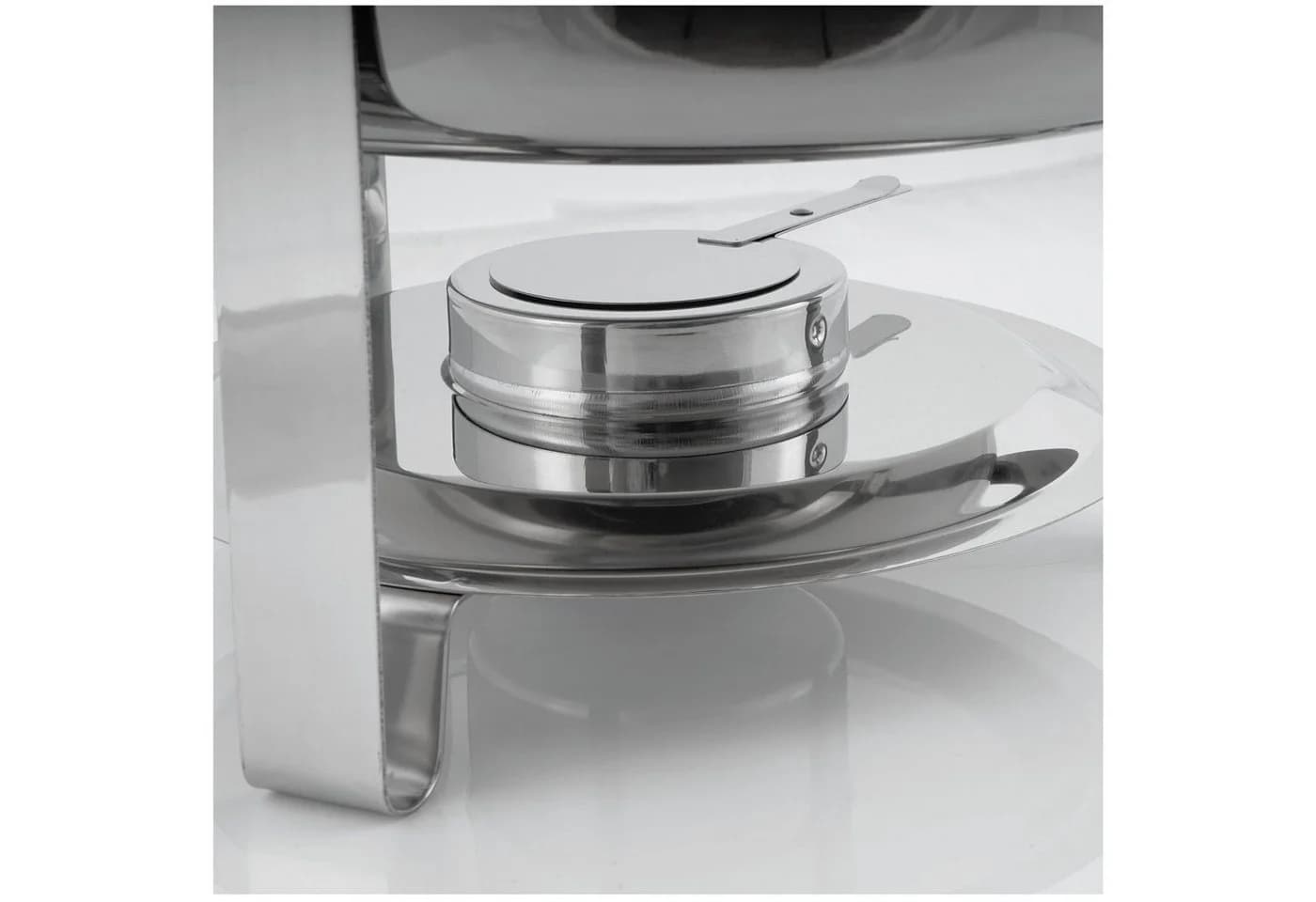 Mahlzeit Speisenwärmer Edelstahl Chafing Dish rund 4,5 Liter silber - Bild 3