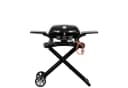 BBQ-Toro Tragbarer Tisch-Gasgrill mit 2 Brennern und Seitenablagen Schwarz Bild 2