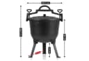 BBQ-Toro Zauberkessel Wizard 10L Gusseisen mit Beinen Bild 3