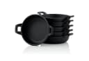 BBQ-Toro Grillpfanne Gusseisen 6er Set Schwarz Bild 2