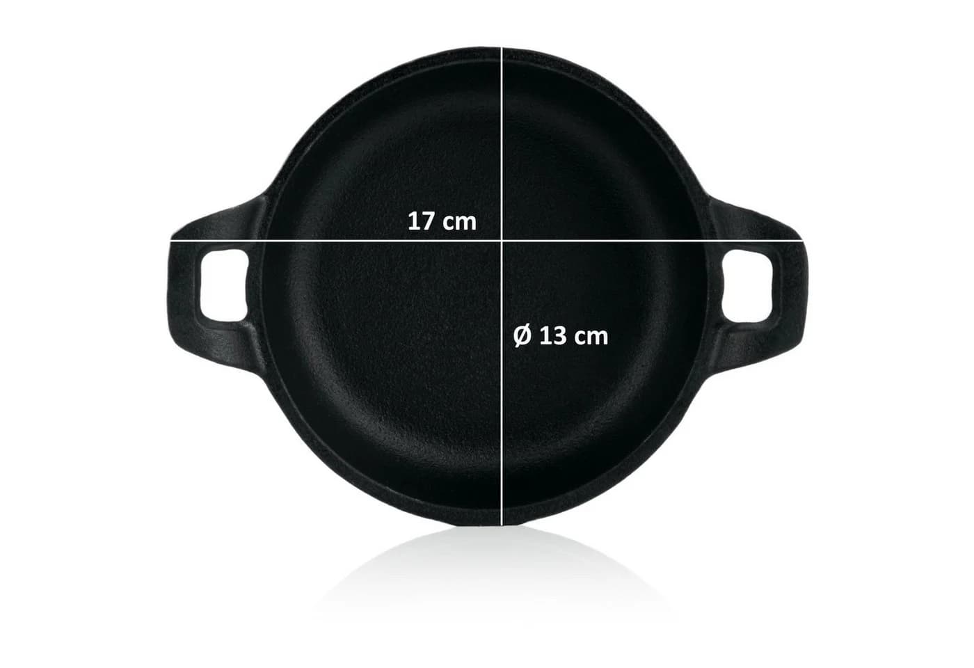 BBQ-Toro Grillpfanne Gusseisen 6er Set Schwarz - Bild 3