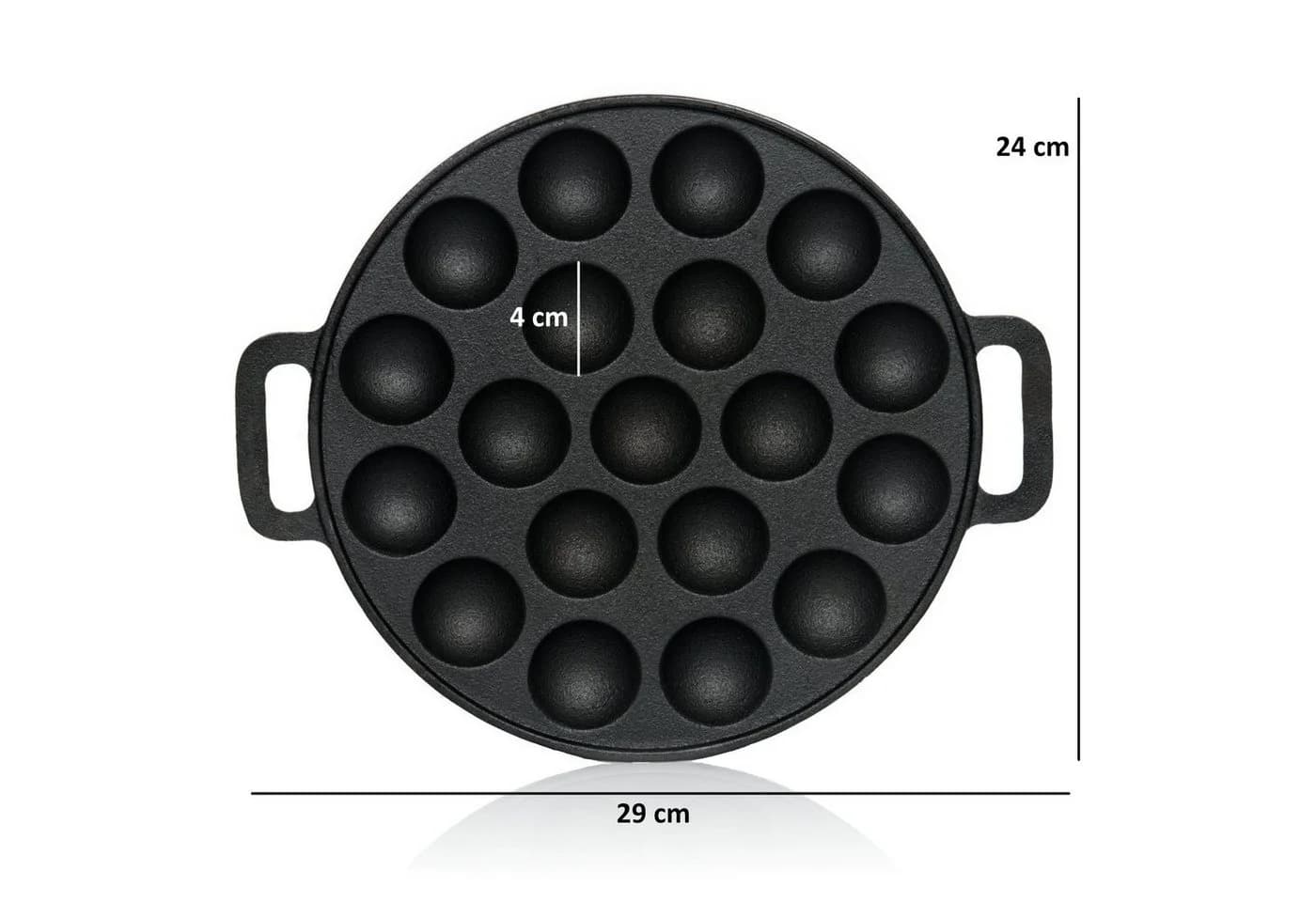BBQ-Toro Poffertjespfanne Gusseisen für 19 Förtchen Ø 24 cm - Bild 4