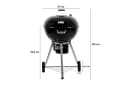 BBQ-Toro Kugelgrill Holzkohlegrill Schwarz Ø 57 cm Bild 4