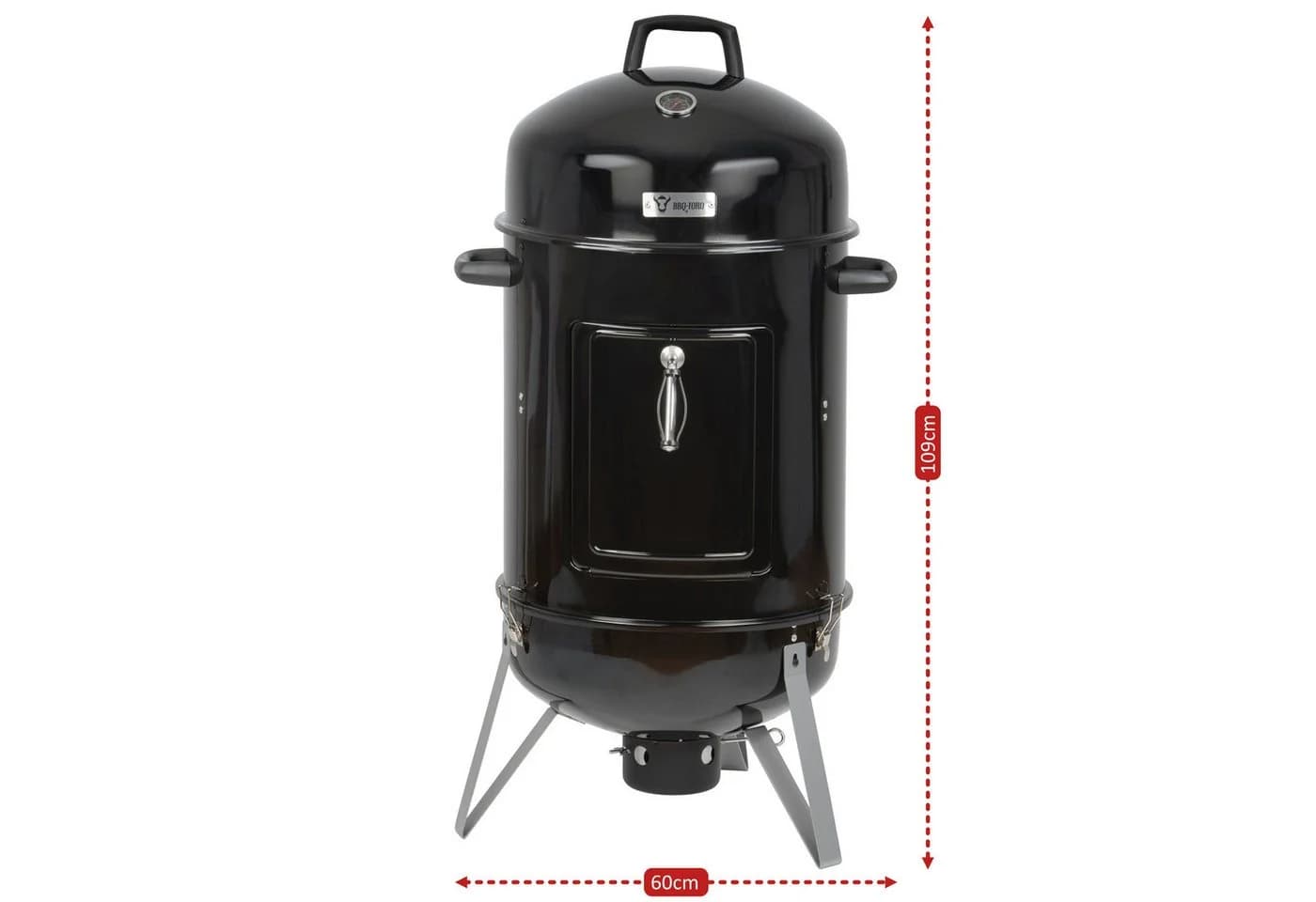 BBQ-Toro Räucherofen Oak Ø 47 cm Schwarz - Bild 3
