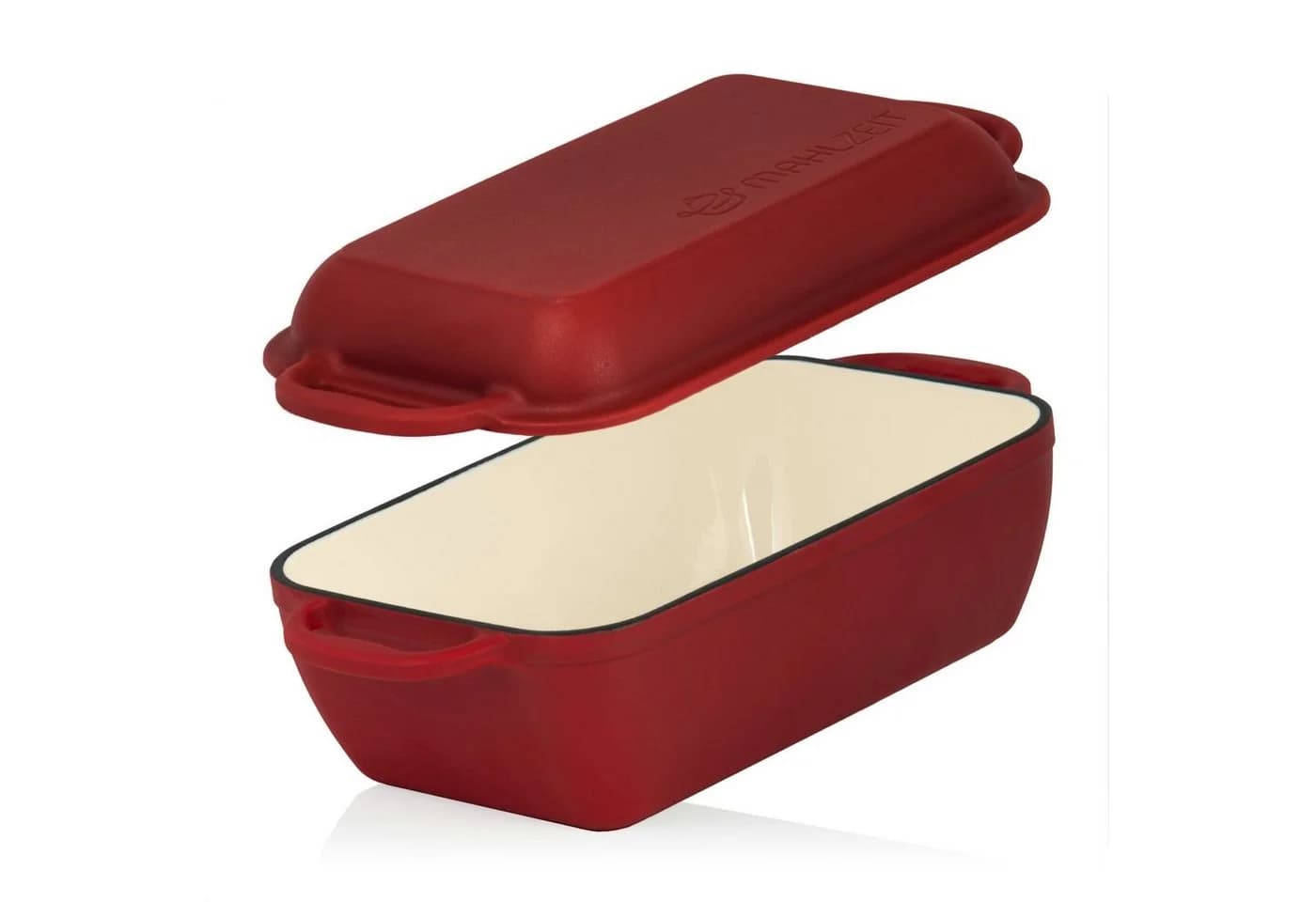 Mahlzeit Bräter Gusseisen 4,8L emailliert mit Deckel Dark Cherry - Bild 2