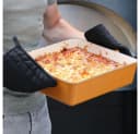 Mahlzeit Bräter Gusseisen emailliert 10,5 L Sunny Orange 2in1 mit Grillpfanne Bild 1