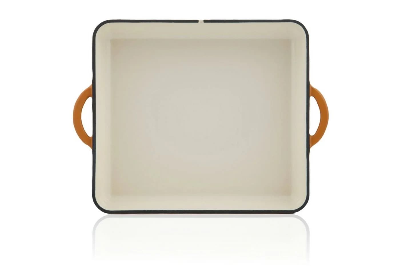 Mahlzeit Bräter Gusseisen emailliert 10,5 L Sunny Orange 2in1 mit Grillpfanne - Bild 4