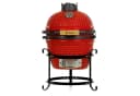 BBQ-Toro Keramikgrill Kamado HAIIRO Rot mit Grillrost und Thermometer Bild 2