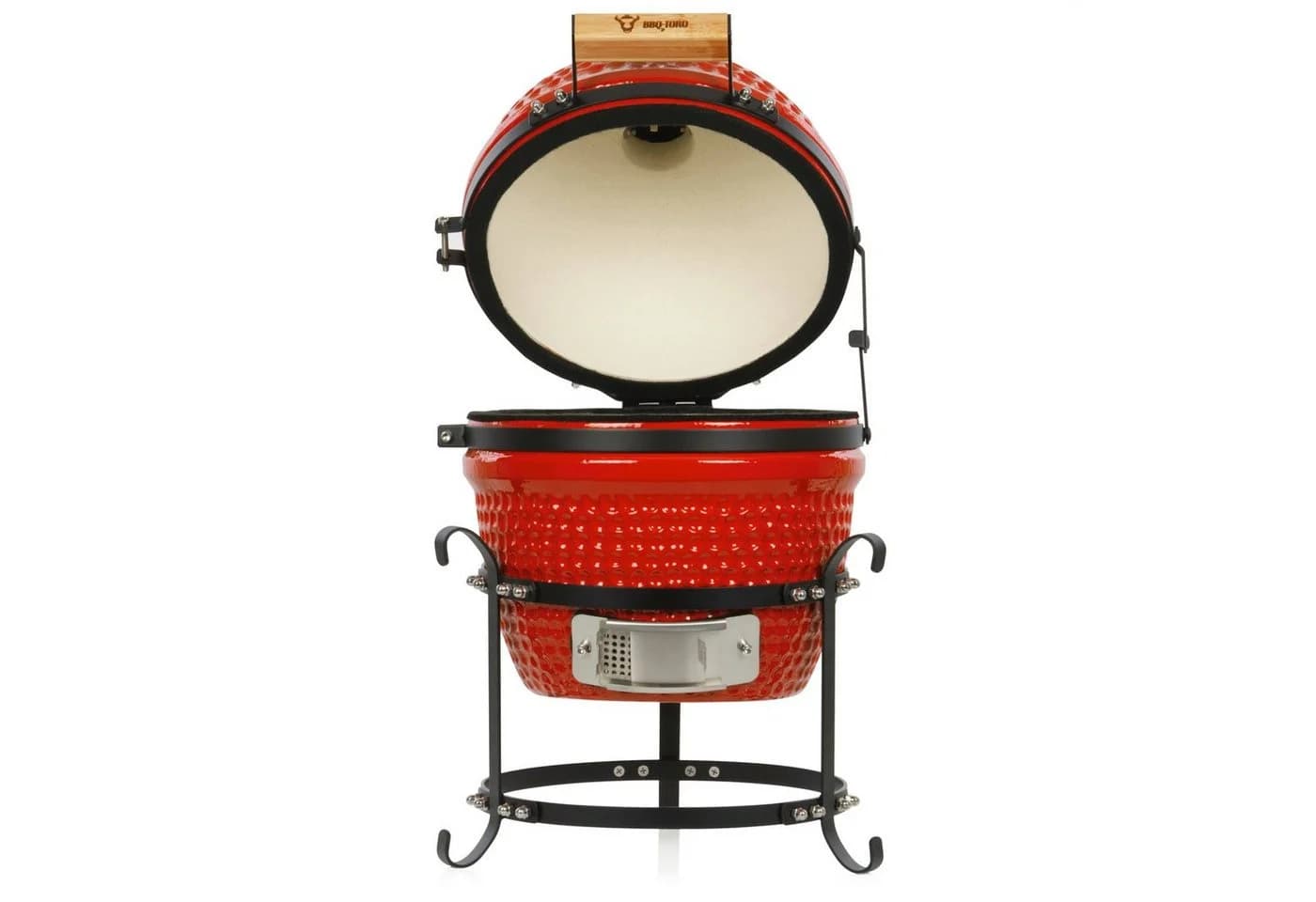 BBQ-Toro Keramikgrill Kamado HAIIRO Rot mit Grillrost und Thermometer - Bild 4