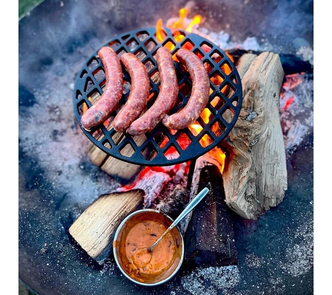 BBQ-Toro Gusseisen Grillrost Ø 35 cm mit abnehmbaren Beinen