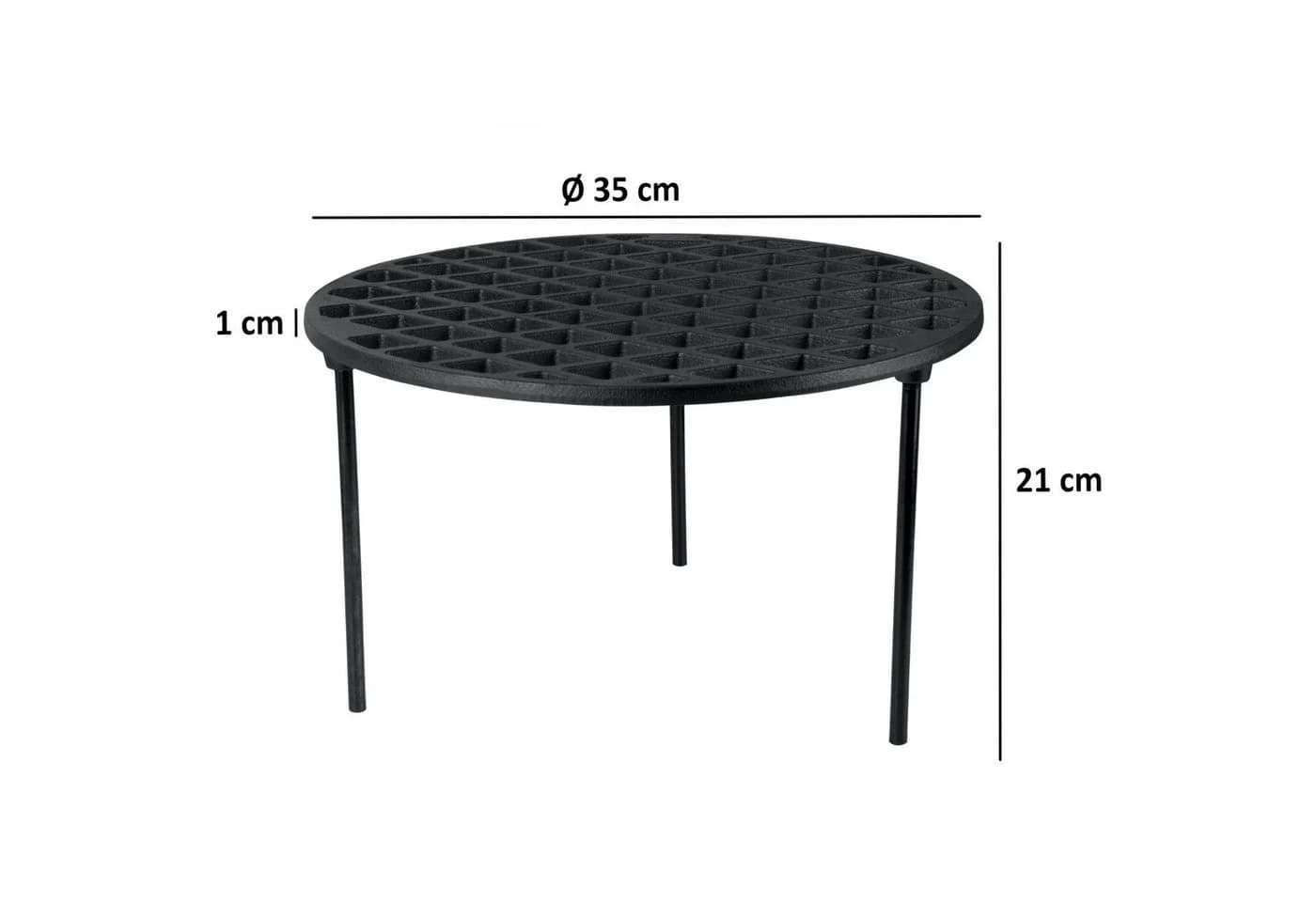 BBQ-Toro Gusseisen Grillrost Ø 35 cm mit abnehmbaren Beinen - Bild 4