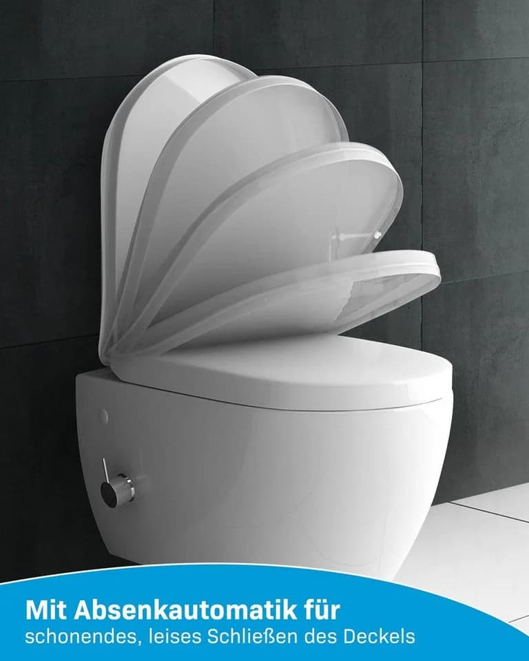 Alpenberger Wand-WC spülrandlos mit Bidet-Funktion und Absenkautomatik - Bild 3