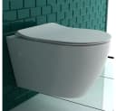 Alpenberger Wand-WC spülrandlos mit Soft-Close Sitz weiß Bild 2