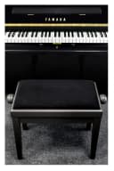 Classic Cantabile Klavierbank Höhenverstellbar Schwarz Bild 4