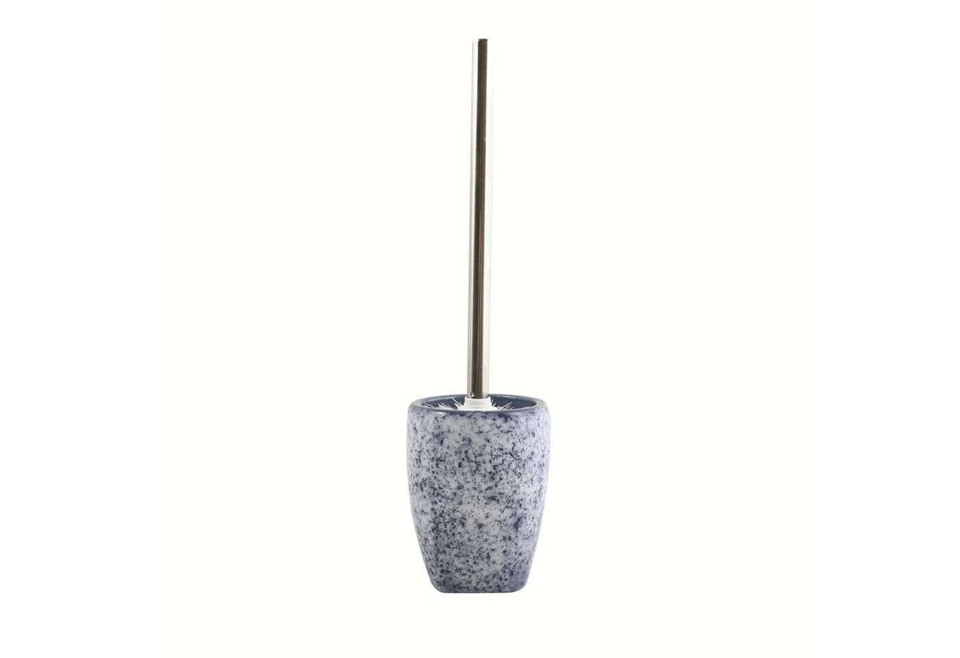 MSV Badaccessoires-Set CARRARE 4-tlg. Keramik Blau-Grau
