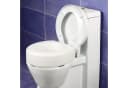 MSV WC-Sitzerhöhung Weiß Kunststoff 13 cm Erhöhung Bild 1