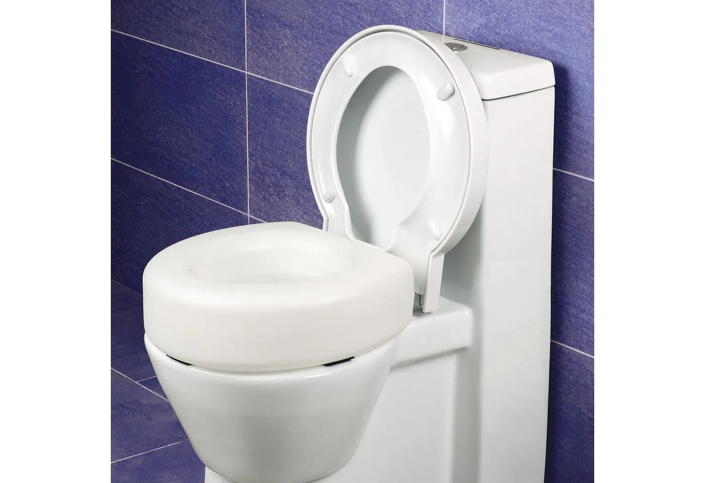 MSV WC-Sitzerhöhung Weiß Kunststoff 13 cm Erhöhung