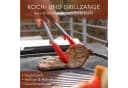 AVANA Kochzange 2er-Set Edelstahl Silikon Rot mit Standfuß Bild 1